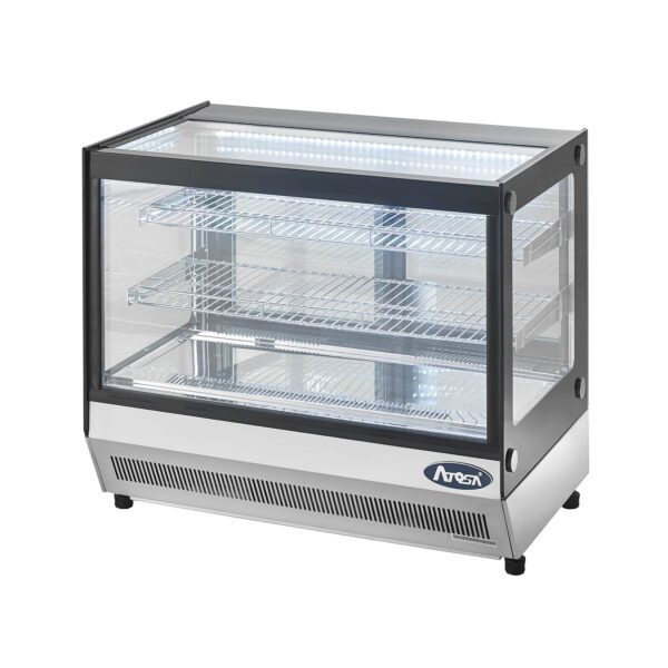 Atosa Counter Top Flat Glass Showcase Fridge TF120L