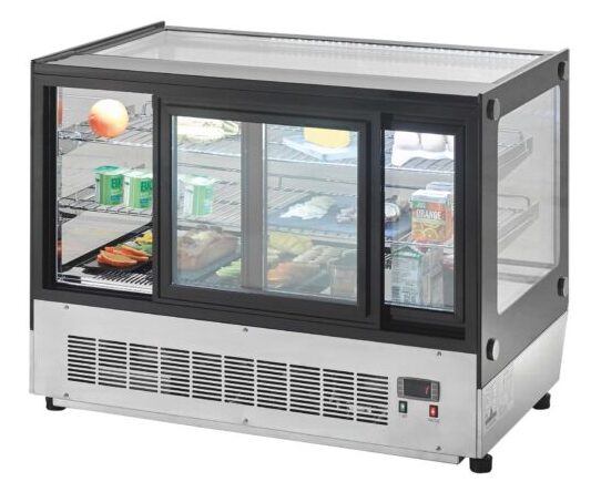 Atosa Counter Top Flat Glass Showcase Fridge TF120L