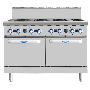 8 Burner commercial Double Oven