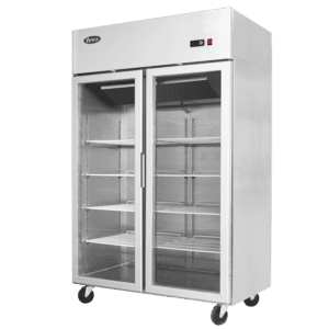 Atosa 2 glass door commercial fridge