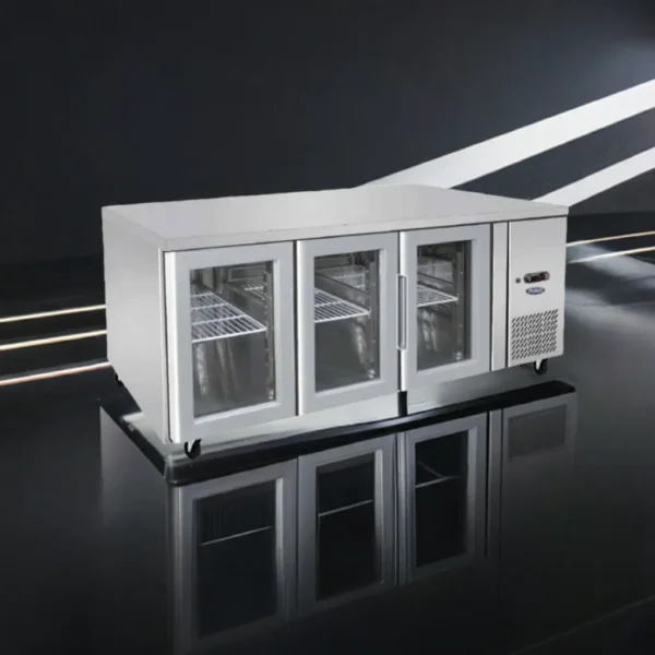 Counter Fridge-3-Glass Doors Atosa