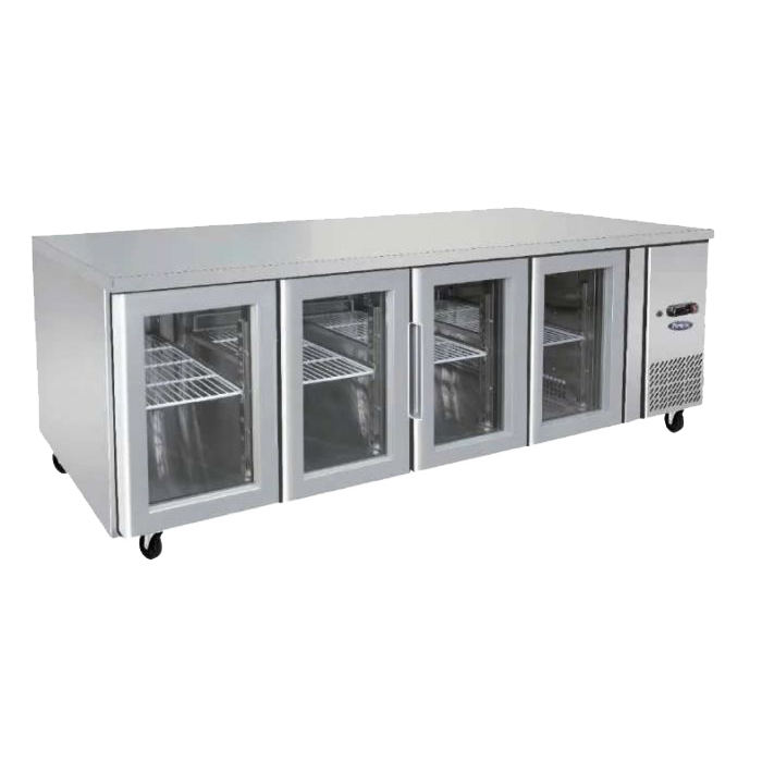 Atosa Glass under Bench Fridge 2200mm