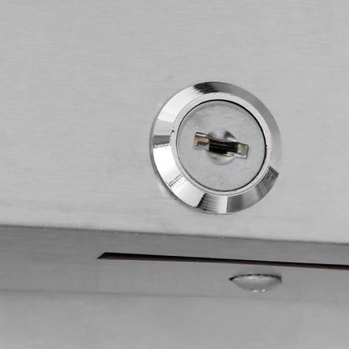 Commercial fridge freezer lock