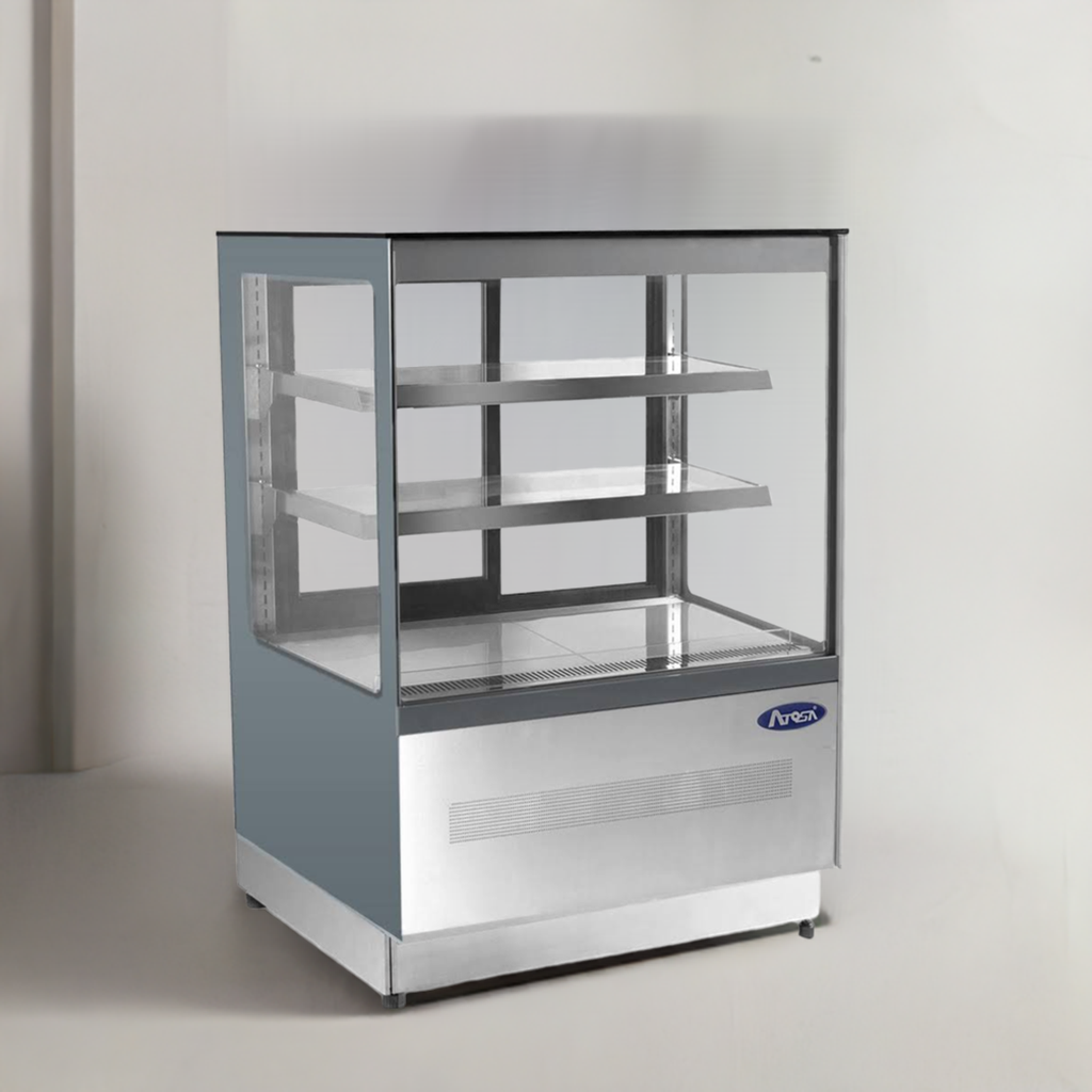 Cake Display Fridge Square Glass DF097F