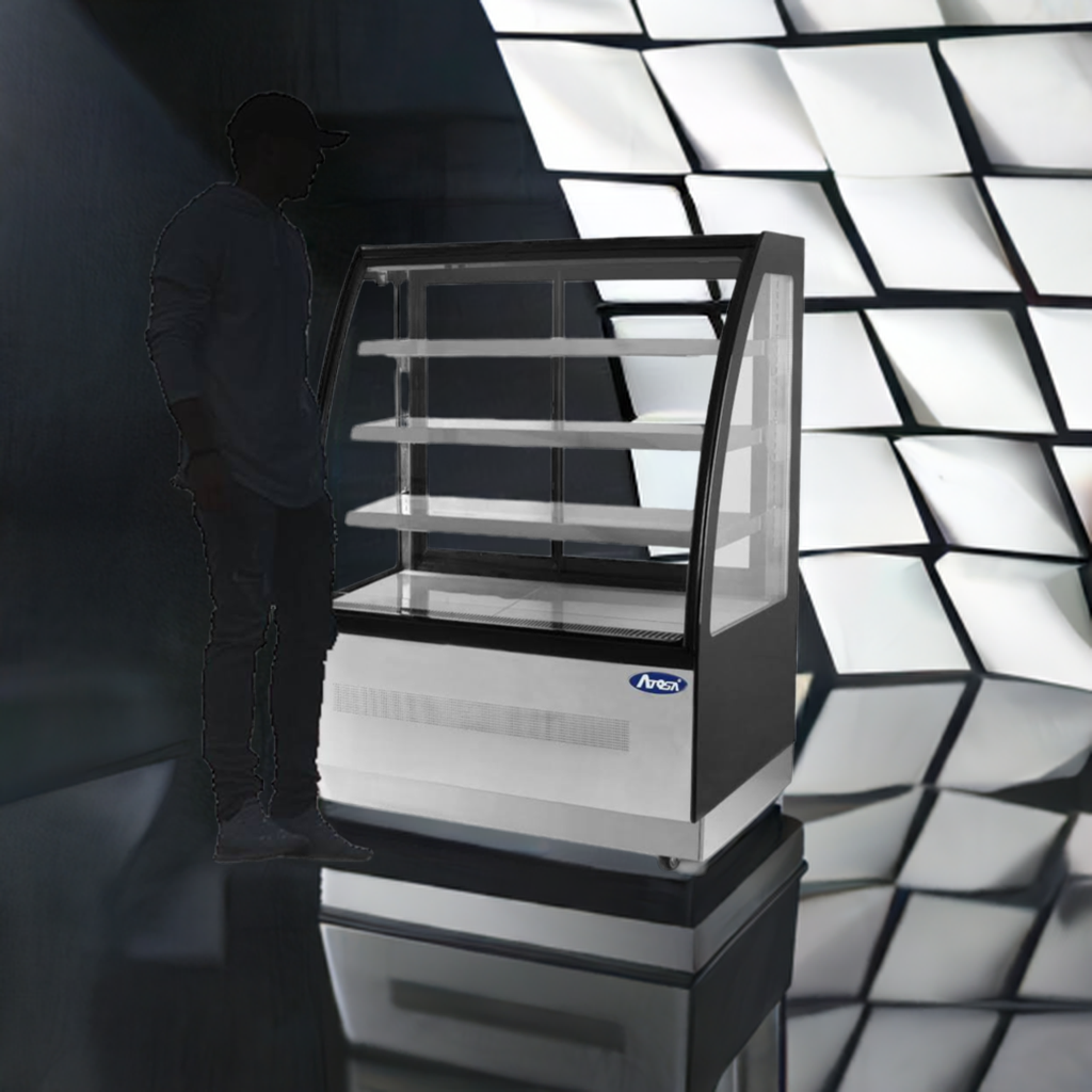 Curved cake fridge AI BG