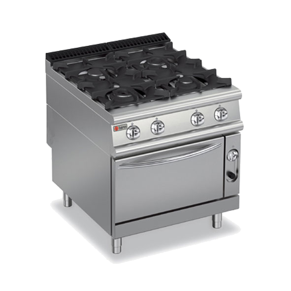 4 Burner Gas Cook Top with Gas Oven