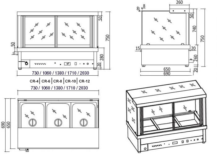 Bain Marie Dimensions