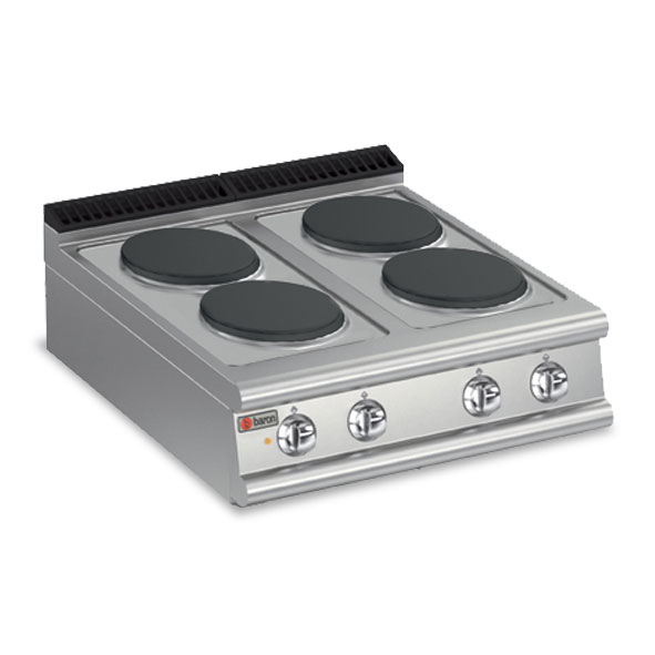 BARON 4 Burner Electric Cook Top Kitchen Setup