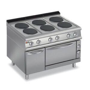 HOTPLATE ELECTRIC RANGE ON ELECTRIC OVEN