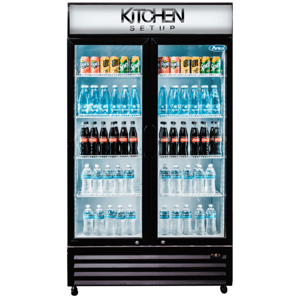 Retail Double 2 Door Drink fridge