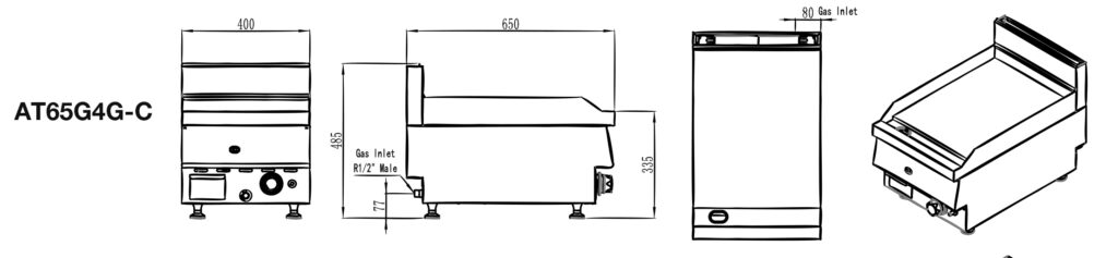 Small Commercial Benchtop Hotplate