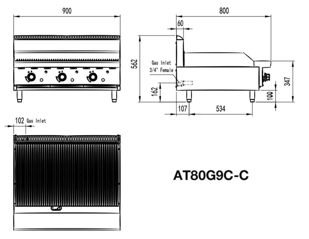 Commercial Griddle Dimensions