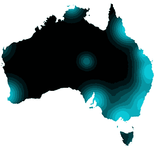 Australia map Vic NSW Qld SA WA