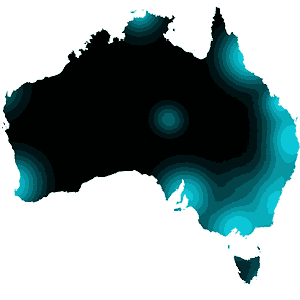 Australia map Vic NSW Qld SA WA