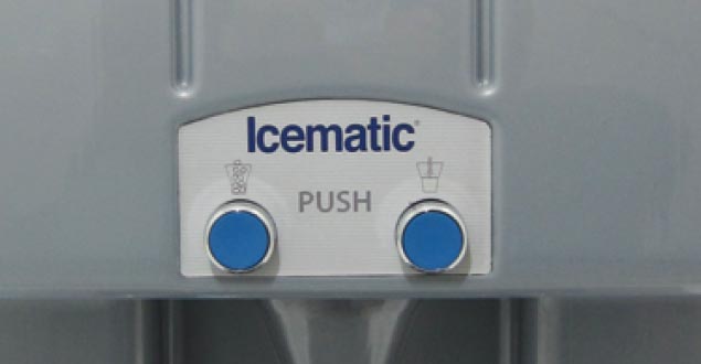 Icematic water ice dispenser