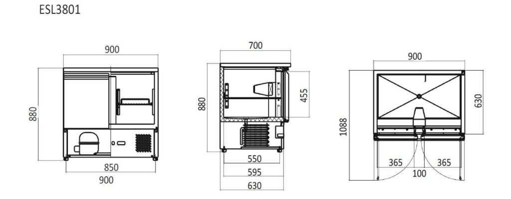 esl3801 dimensions