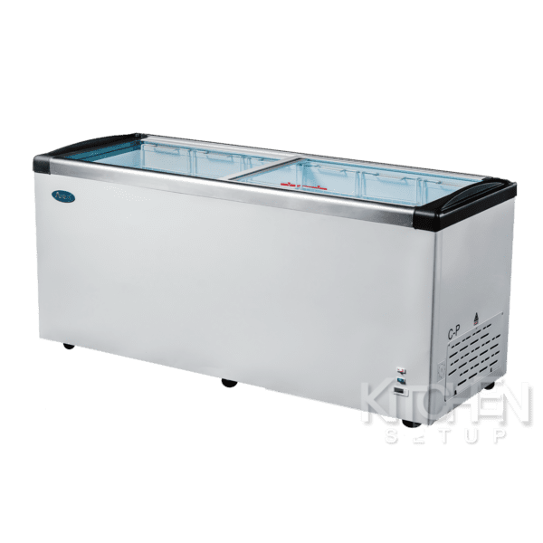 Large Commercial Chest Freezer Glass Lid