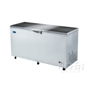 Large chest freezer with Stainless steel top