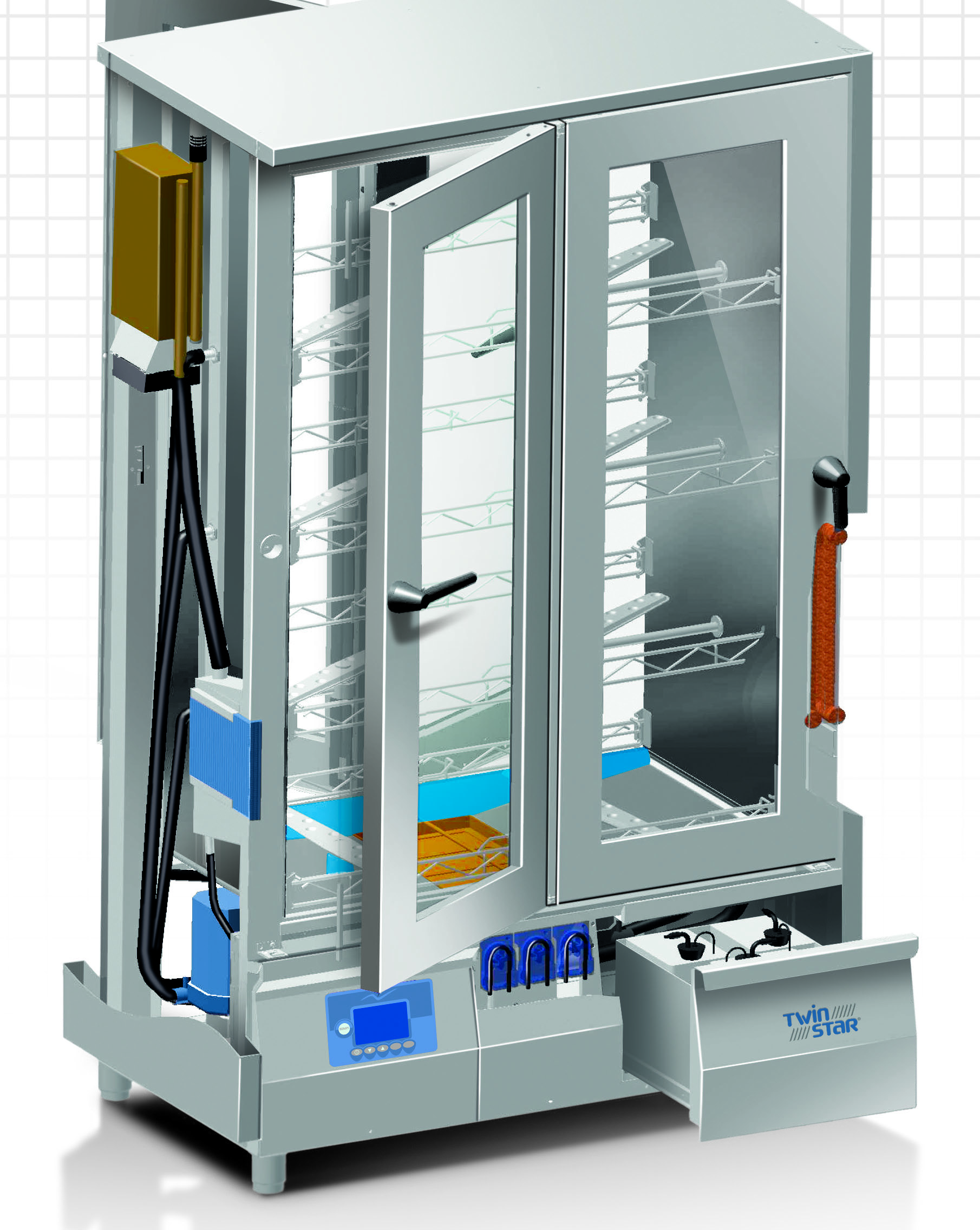 Stacker-pass-through-dishwasher-diagram