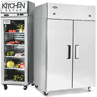 upright commercial fridge freezer