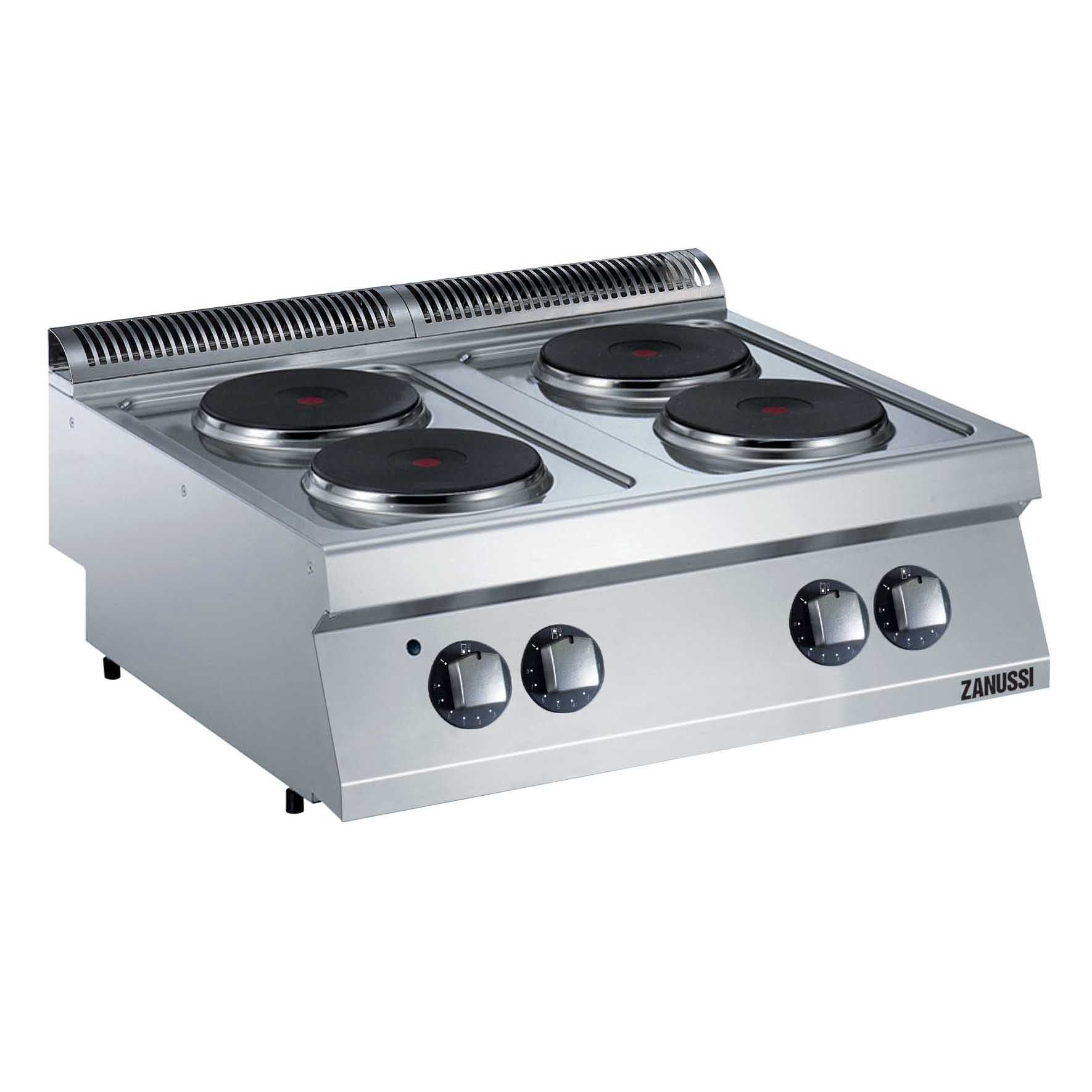 Zanussi Electric 800mm 4 Hot Plate Boiling Top Kitchen Setup
