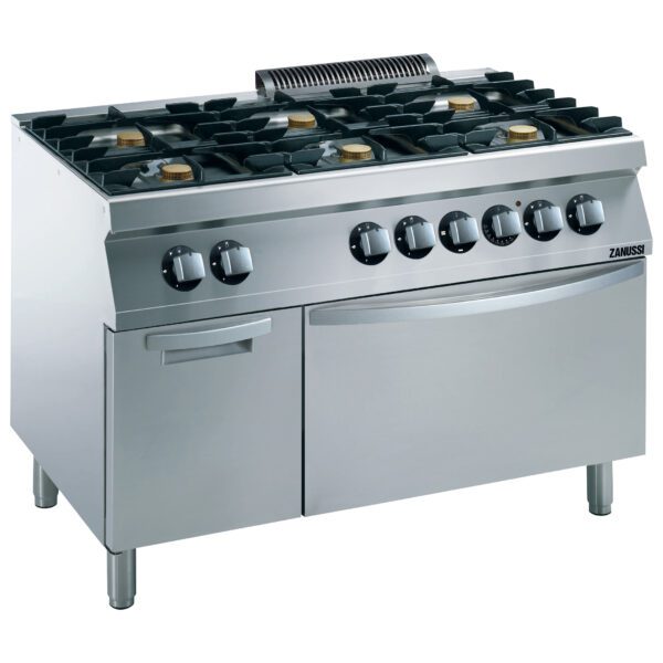 Gas 6 Burner with Electric Static Oven