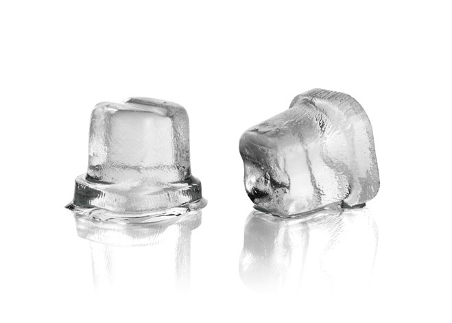 Clear ice cube