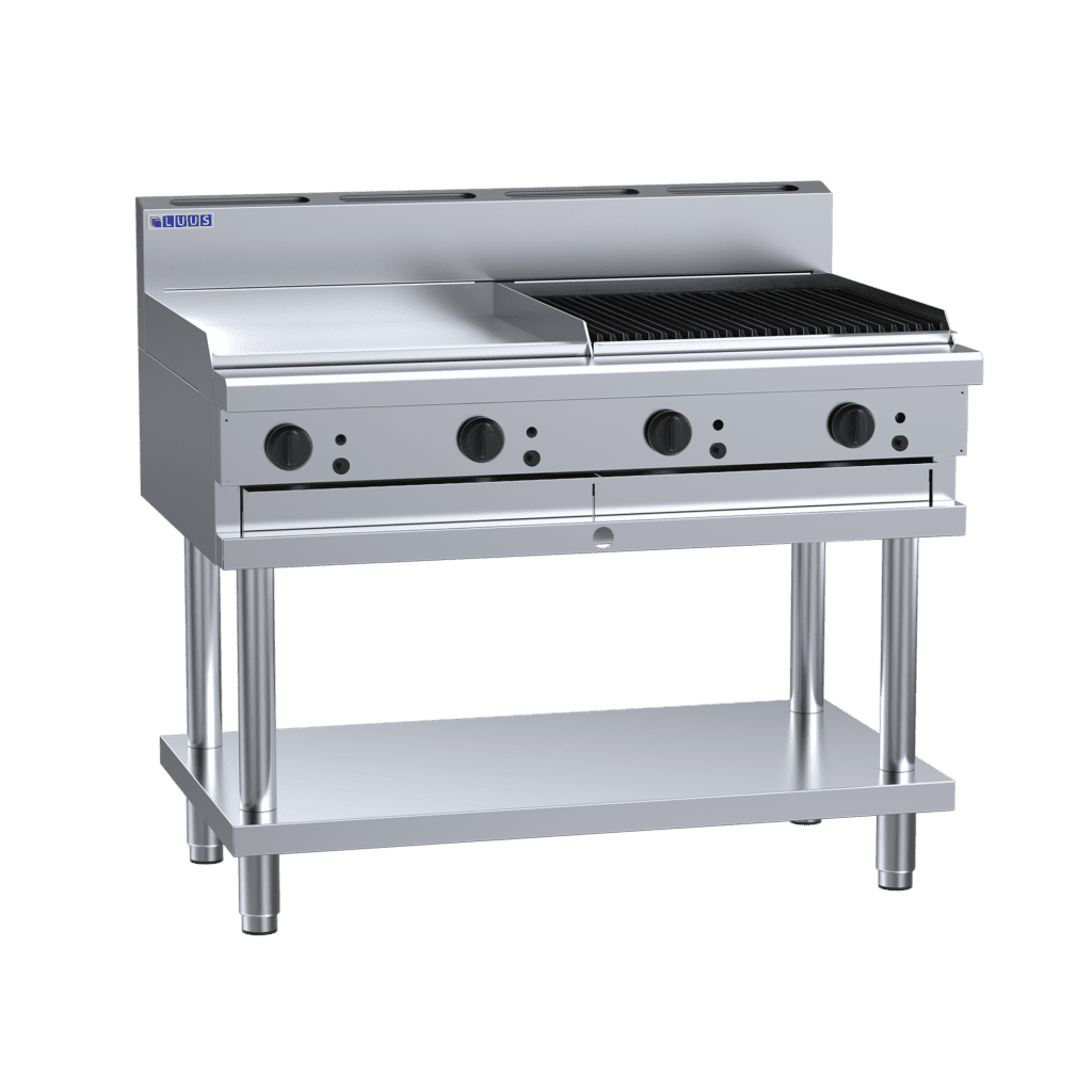 Luus Griddle 600mm Chargrill Combo