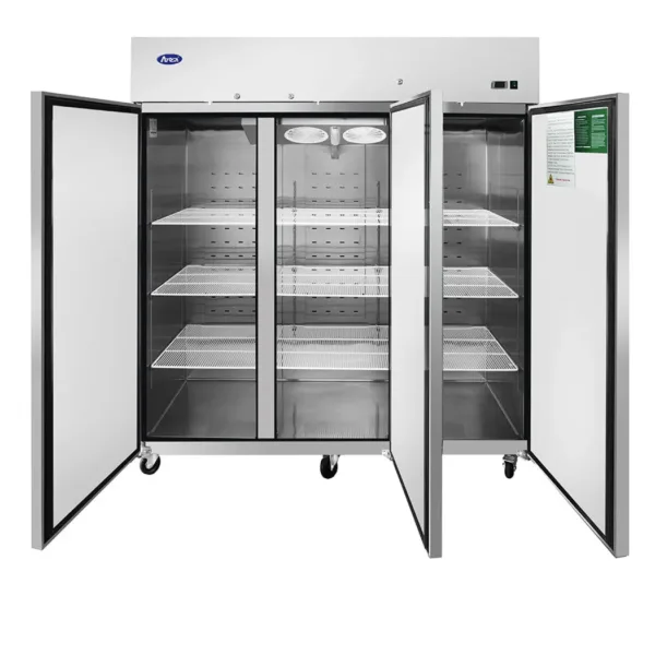 commercial fridge 3 door open MBF8006