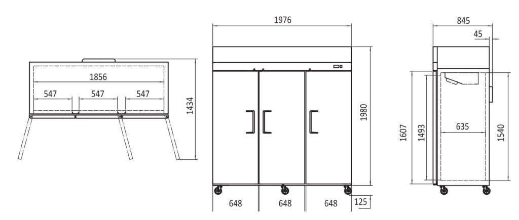 Large commercial fridge MBF8006