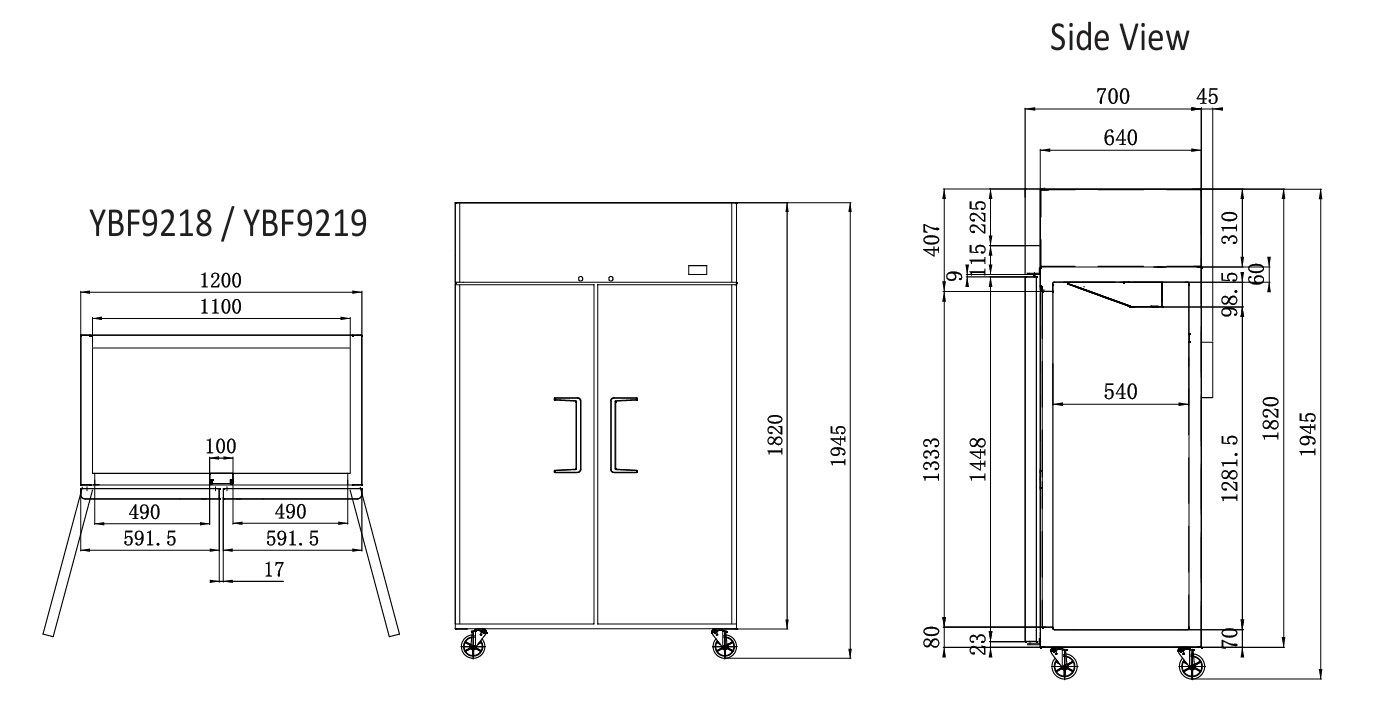 Commercial Fridge YBF9218 