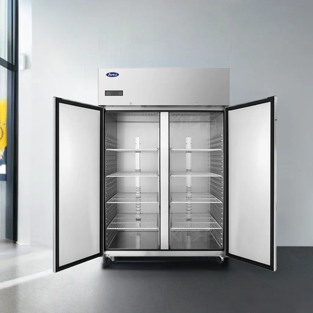 Gastronom Commercial Freezer open doors