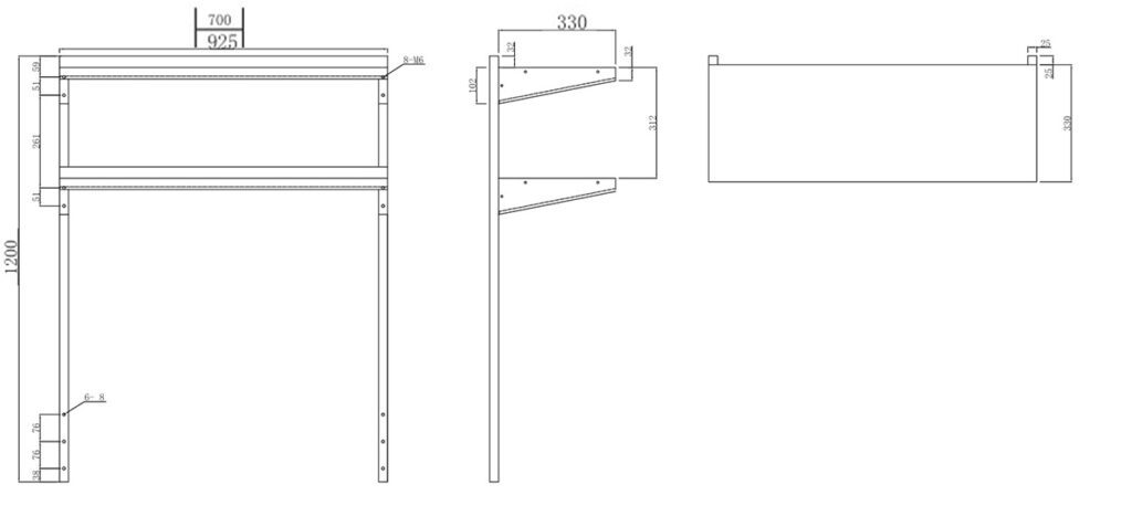 MROS double shelf dimensions Atosa prep