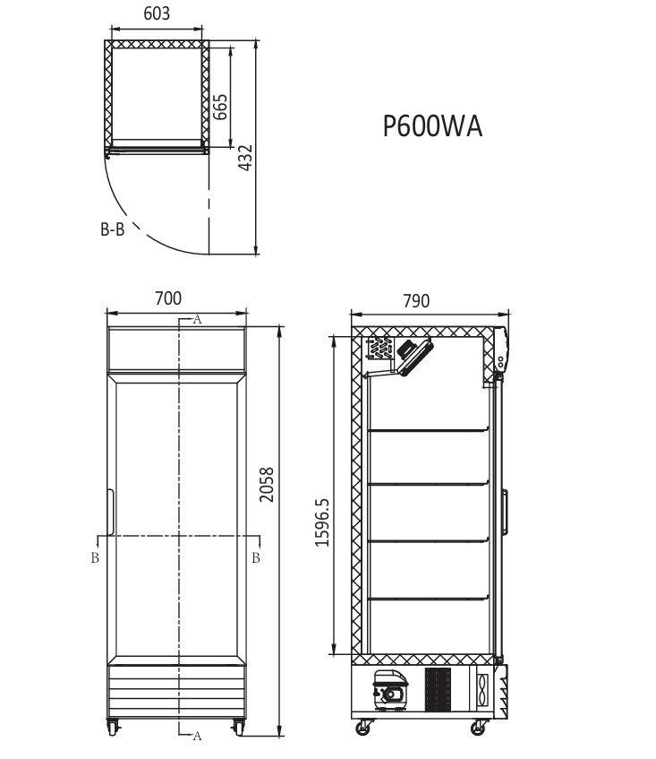 Drink fridge Dimensions