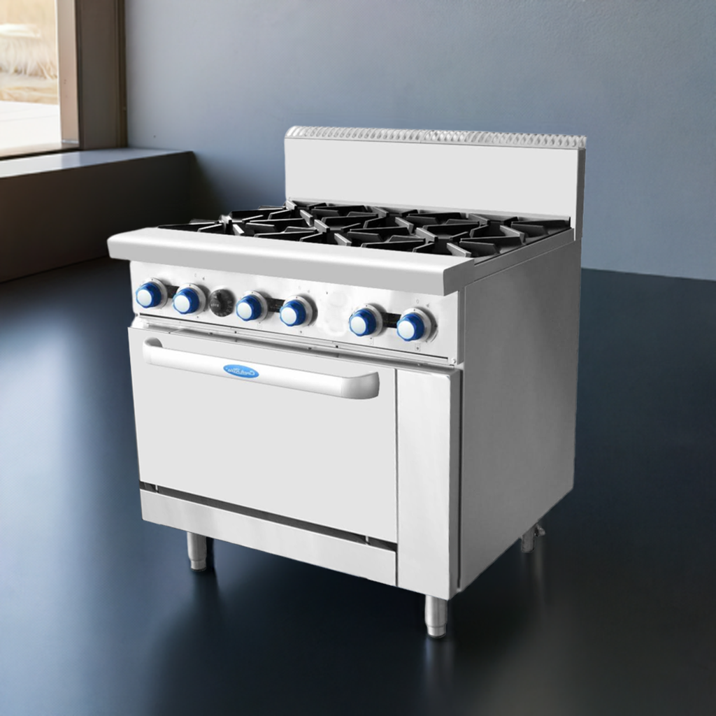 Commercial Gas Oven 6 Burner Stove Showroom